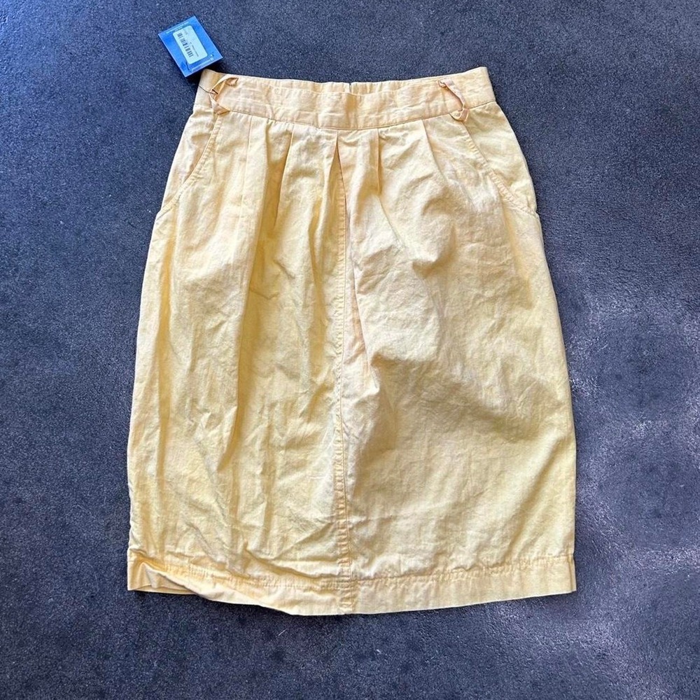 Vintage Claude‎ Size 11/12 Yellow Midi Pencil Skirt